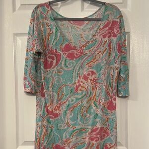 Lilly Pulitzer Pima cotton dress  3/4 Sleeve Dress